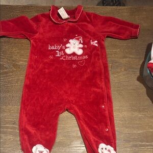 George Red Baby's 1st Christmas Footie
